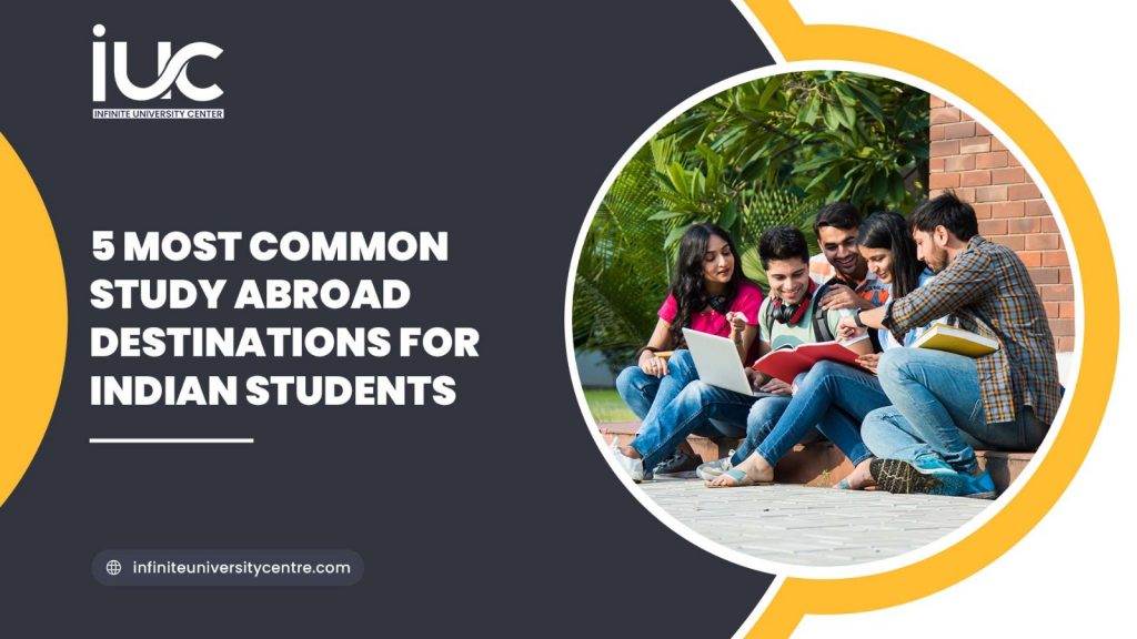 5 most common study abroad destinations for Indian students
